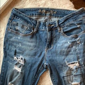 Bullhead Black distressed skinny jeans PacSun